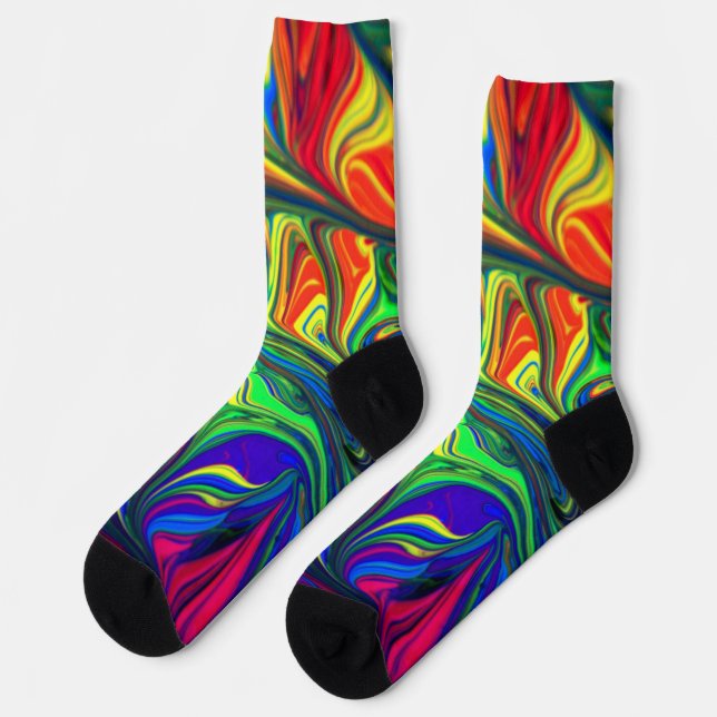 Beautiful Abstract Illustration Sock Socken (Linkes Detail)