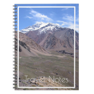 Beautiful Aconcagua National Park View, Argentinie Notizblock