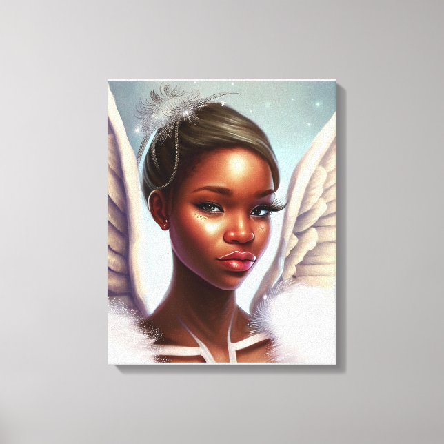 Beautiful African Angel Leinwanddruck (Vorderseite)