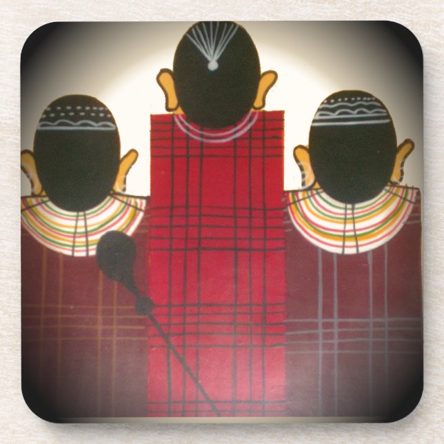 Beautiful African Ethnic Tribal Masai Ornaments.pn Untersetzer (Vorderseite)