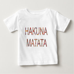 Beautiful African Vintag Colors Hakuna Matata Art Baby T-shirt
