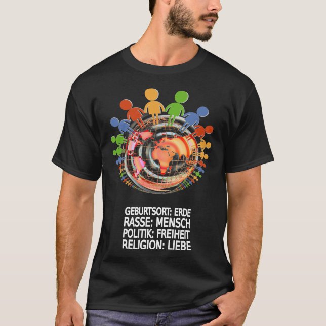 Beautiful against racism T-Shirt (Vorderseite)