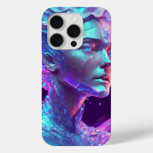 Beautiful Ai Art Hübsch Icy Glass wie Woman Case-Mate iPhone Hülle (Rückseite)