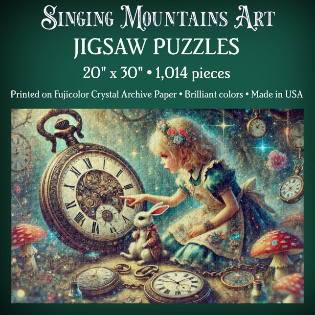 Beautiful Alice and Rabbit Fairytale Art Puzzle (Von Creator hochgeladen)