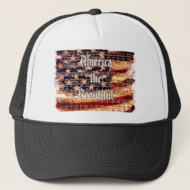 Beautiful America-WBK Patriotic Hat Truckerkappe (Vorderseite)