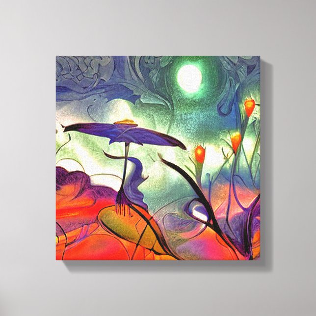 Beautiful Amethyst Lila Stretched Canvas Print Leinwanddruck (Vorderseite)