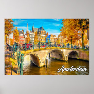 Beautiful Amsterdam, Niederlande Poster