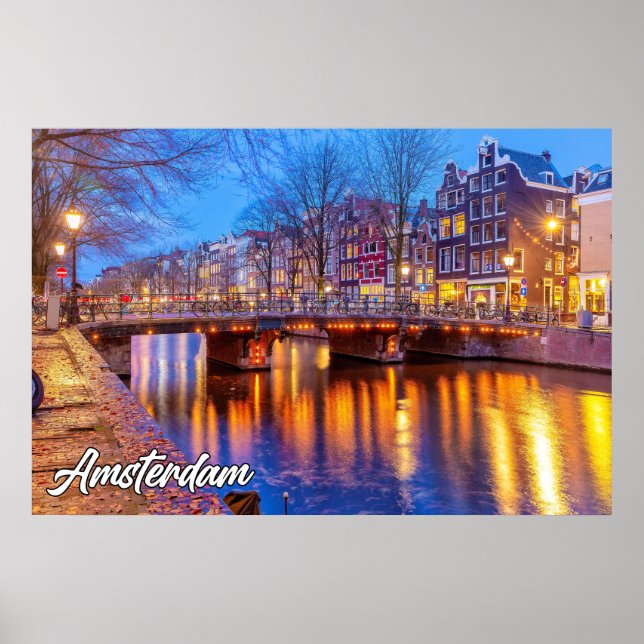 Beautiful Amsterdam, Niederlande Poster (Vorne)