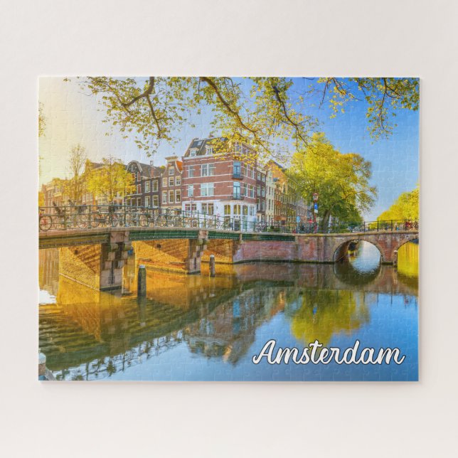 Beautiful Amsterdam, Niederlande Puzzle (Horizontal)