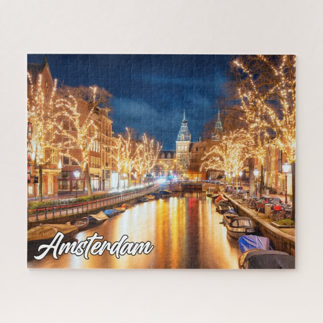 Beautiful Amsterdam, Niederlande Puzzle (Horizontal)
