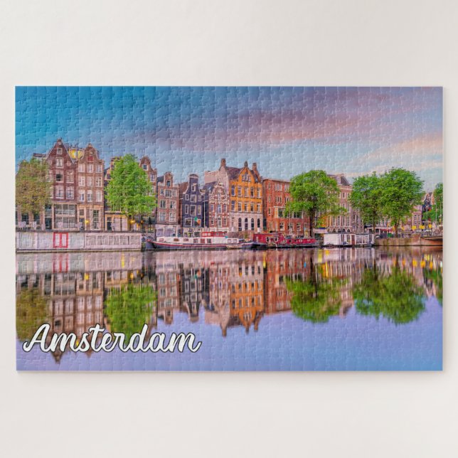 Beautiful Amsterdam, Niederlande Puzzle (Horizontal)