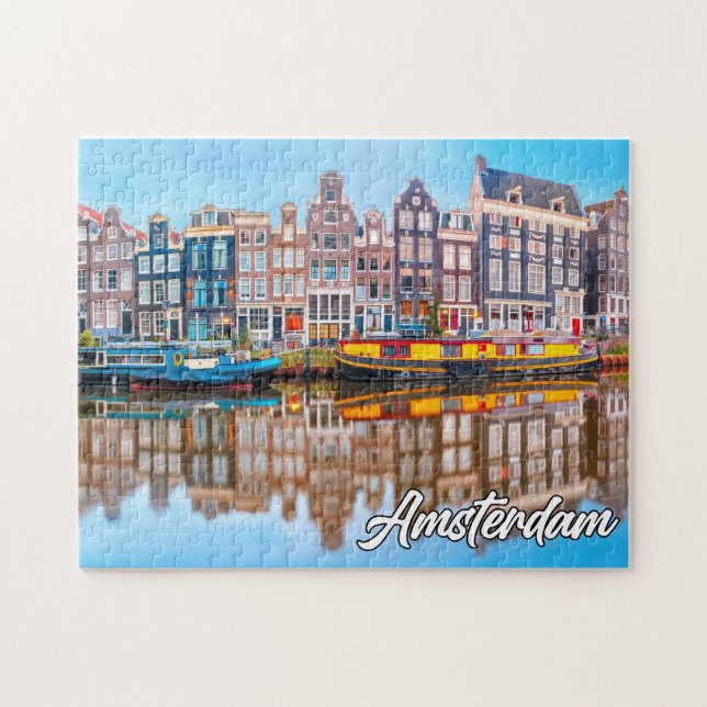 Beautiful Amsterdam, Niederlande Puzzle (Horizontal)