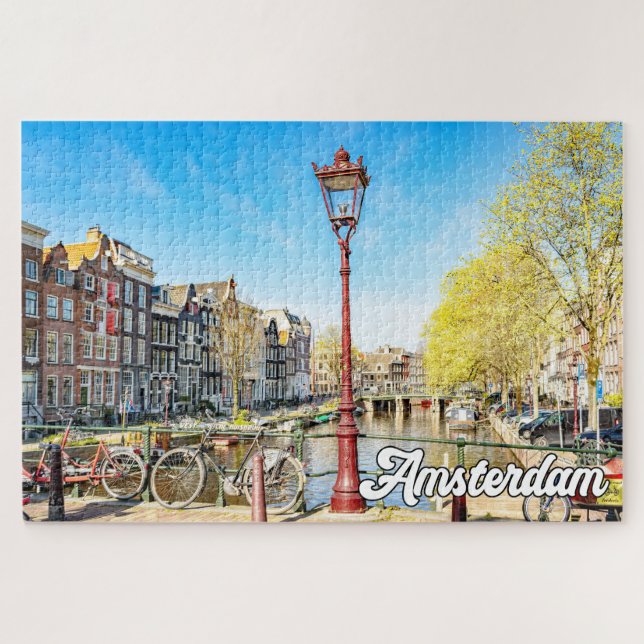 Beautiful Amsterdam, Niederlande Puzzle (Horizontal)