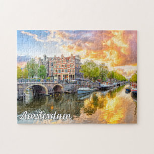 Beautiful Amsterdam, Niederlande Puzzle
