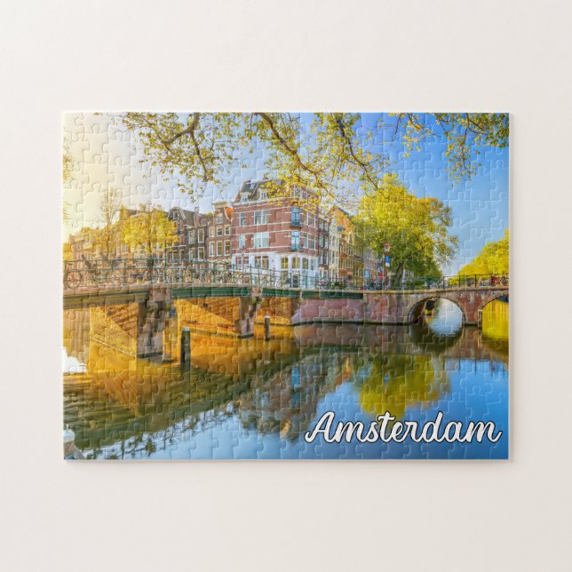 Beautiful Amsterdam, Niederlande Puzzle (Horizontal)