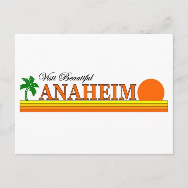 Beautiful Anaheim, Kalifornien Postkarte (Vorderseite)