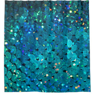 Beautiful and colorful sequins kling under the duschvorhang