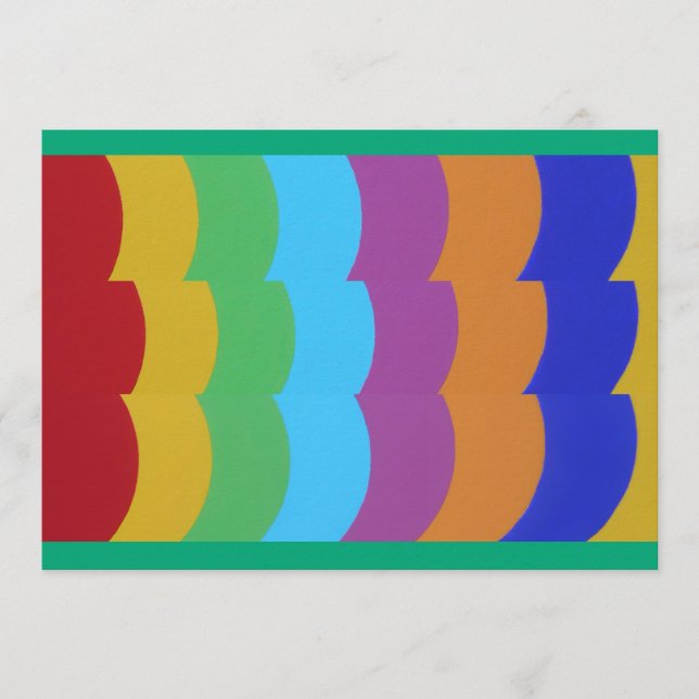 Beautiful and Vibrant Colors! Invitation Einladung (Vorderseite)