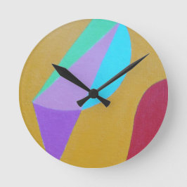 Beautiful and Vibrant Colors! Round Clock Runde Wanduhr