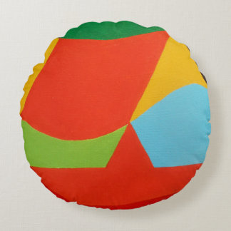Beautiful and Vibrant Colors! Round Pillow Rundes Kissen