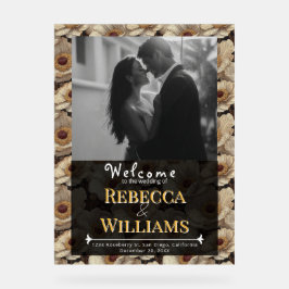 Beautiful Anemones Charm Garden Wedding Acrylschild