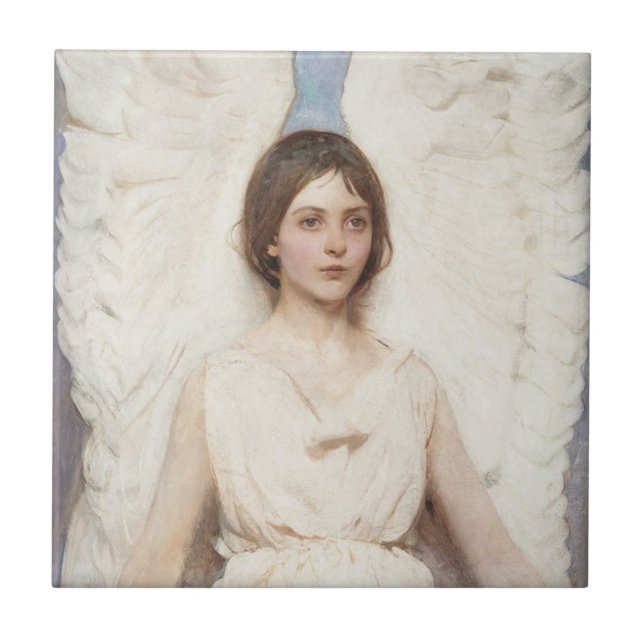 Beautiful Angel (von Abbott Handerson Thayer) Fliese (Vorderseite)
