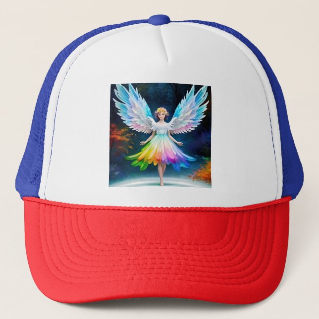 Beautiful Angel Wings Art-35444 Truckerkappe (Vorderseite)