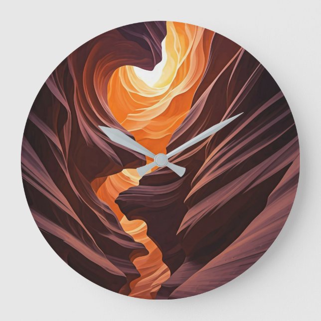Beautiful Antelope Canyon Navajo Nation Große Wanduhr (Vorderseite)