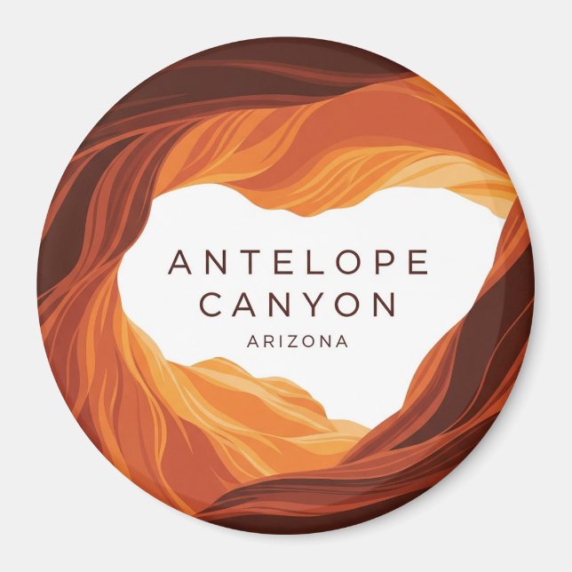 Beautiful Antelope Canyon Navajo Nation Magnet (Vorne)
