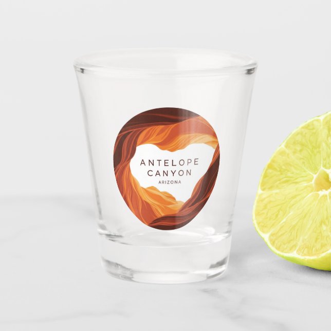 Beautiful Antelope Canyon Navajo Nation Schnapsglas (Vorderseite)