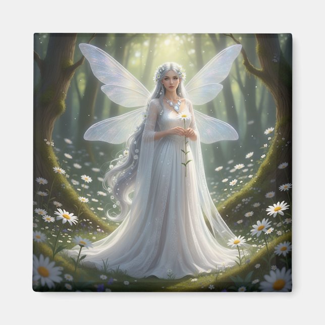 Beautiful April Diamond Fairy Magnet (Vorne)