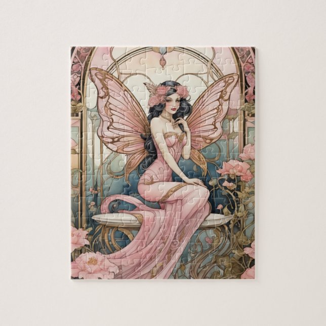 Beautiful Art Nouveau Fairy Puzzle (Vertikal)