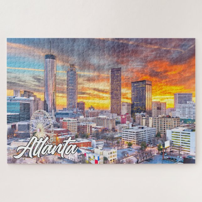 Beautiful Atlanta, Georgia, Vereinigte Staaten Puzzle (Horizontal)