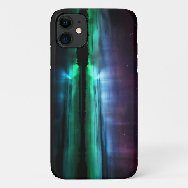 Beautiful Aurora Borealis iPhone Case (Rückseite)