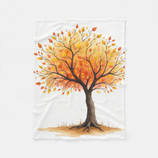 Beautiful Autumn Tree Cozy Blanket Fleecedecke