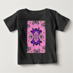 Beautiful Baby Pink Lila Shade Motif Art Baby T-shirt