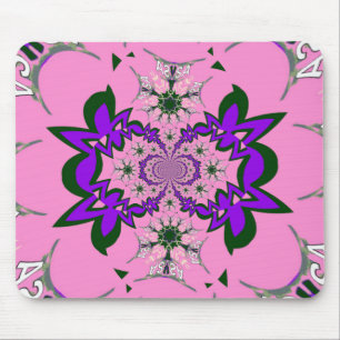 Beautiful Baby Pink Lila Shade Motif Art Mousepad