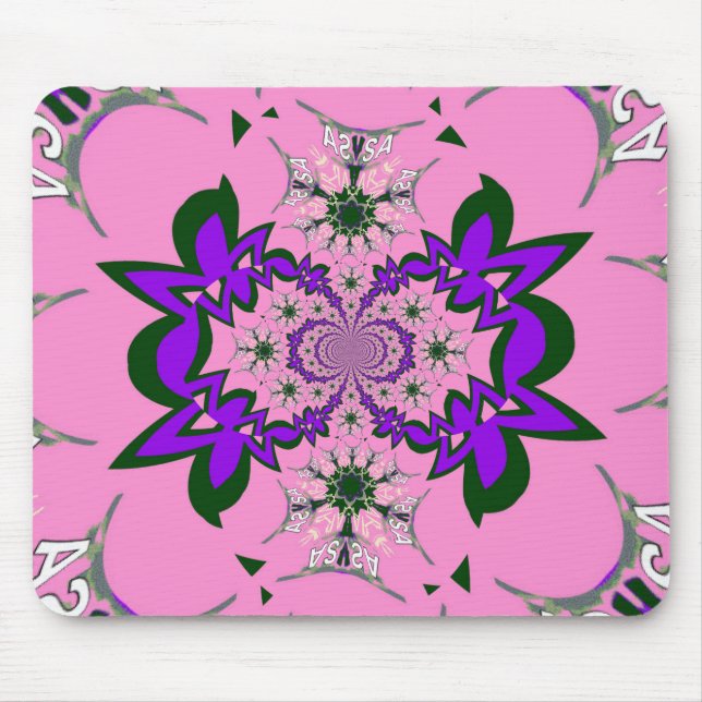 Beautiful Baby Pink Lila Shade Motif Art Mousepad (Vorne)
