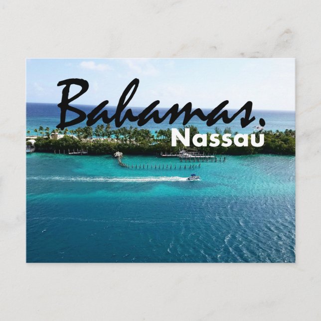 Beautiful Bahamas Nassau Postcard Postkarte (Vorderseite)