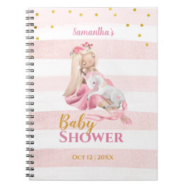 Beautiful Ballerina Unicorn Baby Shower Guest Book Notizblock