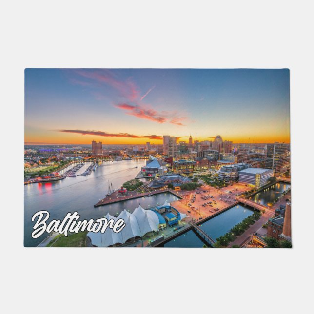 Beautiful Baltimore, Maryland, Vereinigte Staaten Fußmatte (Vorderseite)