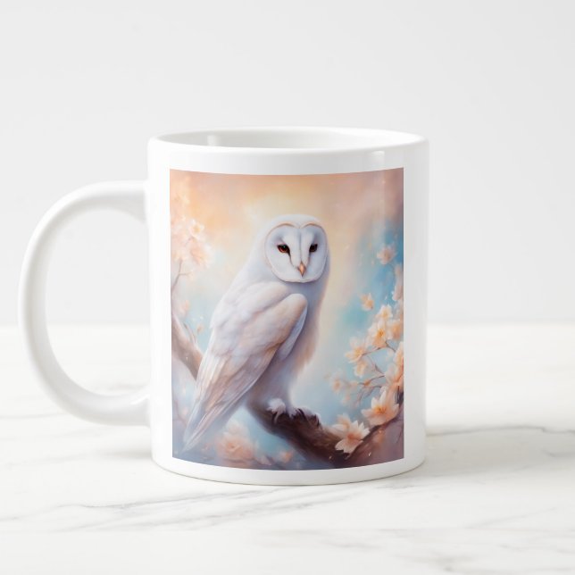 Beautiful Barn Owl Flowers  Jumbo-Tasse (Links)
