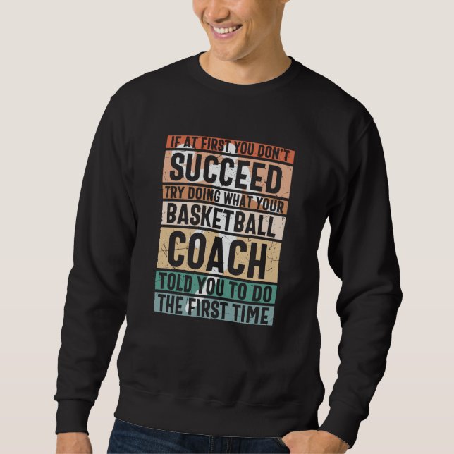 Beautiful Basketball Design Sweatshirt (Vorderseite)