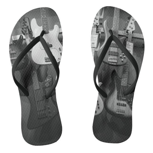 Beautiful Bass Guitar Flip Flops (Fußbett)