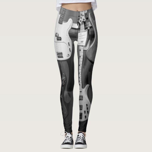 Beautiful Bass Guitar Leggings (Vorderseite)