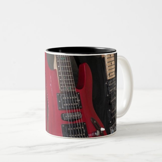 Beautiful Bass Guitar Zweifarbige Tasse (VorderseiteRechts)