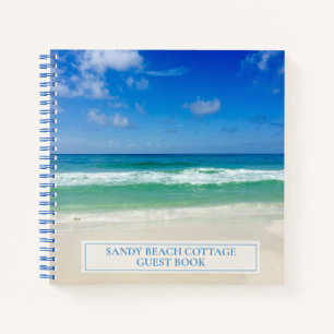 Beautiful Beach House Personalisiert Guest Notizbuch