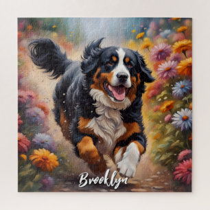 Beautiful Bernese Mountain Dog Puzzle