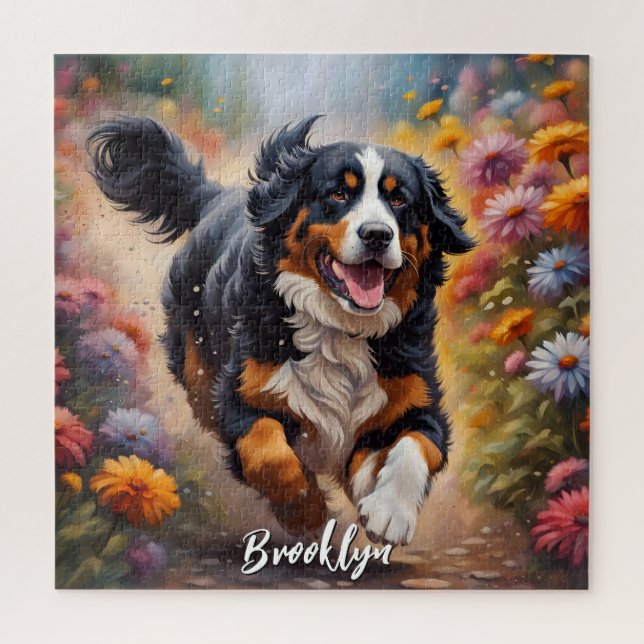 Beautiful Bernese Mountain Dog Puzzle (Vertikal)