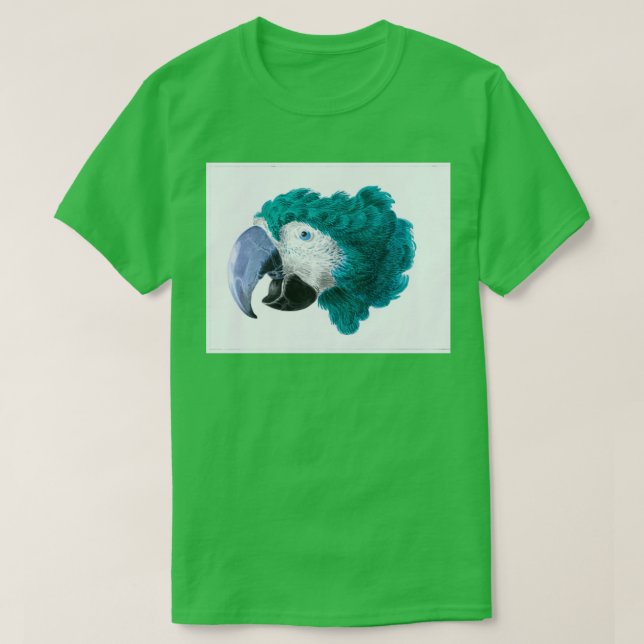 Beautiful bird green parrot T-Shirt (Design vorne)